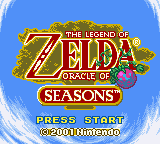 Legend of Zelda, The - Oracle of Seasons (USA) Title Screen